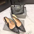 طقم كعب مع شنطه شانيل فلانتينو كوتش