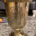 نجر قديم منقوش من النوادر ارتفاعه 21 سانتي