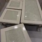 اثاث سرير جديد مع طاولات جديده