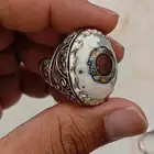 خاتم فضة بحجر العقيق اليماني السليماني الدواودي