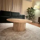 طاولة قهوة رخام ترافنتينو