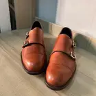 حذاء رجالي فاخر جلد طبيعي صناعة إنجليزية جديد