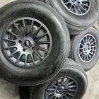 كفرات شاهين هامان مع جنوط برايد 5 مسمار مقاس 17 جيب