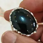 خاتم فضة بحجر الجزع اليماني