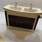 مغسله حوضين بخلاطاتها