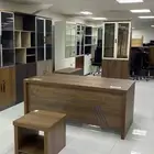 مودرن مكاتب سكرتارية كامل طقم مع دولاب خلفي طاولة قهوة كرسي