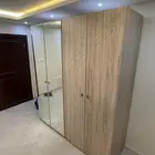 سرير نفرين مترين في مترين و كومادينه دولاب مترين في طول 2.3