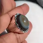 خاتم فضة بحجر العقيق السليماني اليماني