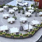 تصميم جلسات خارجيه لمطعم