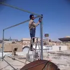 فني لحام هياكل معدنيه هناجر مظلات سواتر وغيرها