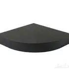 رف مكتبي جداري اسود زاوية