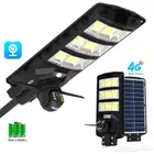 كاميرا مراقبة 4K بالطاقة الشمسية وشريحة 4G كشاف LED