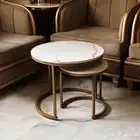 طقم طاولات خدمة متداخله ( رخام صناعي مقاوم )