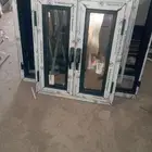 باب شباك دبل عادي ايلومينيم