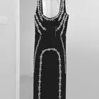 فستان استرتش خامه ثقيله