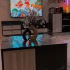 طقم طاولات رمادي درجتين