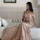 فستان فخم بفصوص روز قولد براند باليرينا