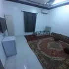 يوجد غرفه عزاب مفروش للايجار الشهري بالنسيم