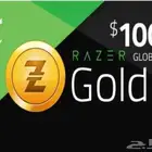 بطاقة رايزر قولد 100 دولار قلوبال