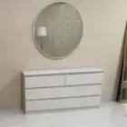 تسريحه مع مرايا وسرير من ايكيا