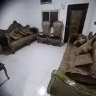 كنب شبه جديد مكون من 4 قطع السعر 300