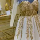 فستان ابيض مقاس L