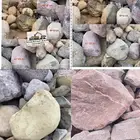 حجر نهري زينة مقاسات والألوان
