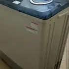 غساله ملابس حوضين نظيفة جدا كبيره عائليه 16 كيلوا سامسونج