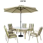 طاوله مع مظله جلسات خارجيه