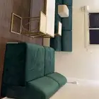 كنب مع طاوله و اربع خدمات طاولة استقبال ثنتين وطاوله دف