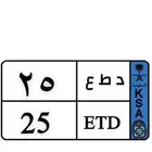 لوحة مميزة رقمين 25 نقل