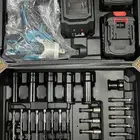 هذه مجموعة مفك دريل كهربائي لاسلكي ببطارية 21 فولت  وتتميز ب